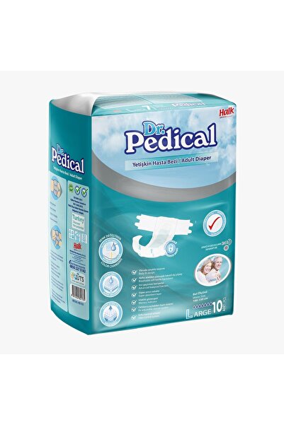 Dr.Pedical Dr. Pedical Adult Diapers LARGE Size, 10 Count, 100-150 cm Waist, ...