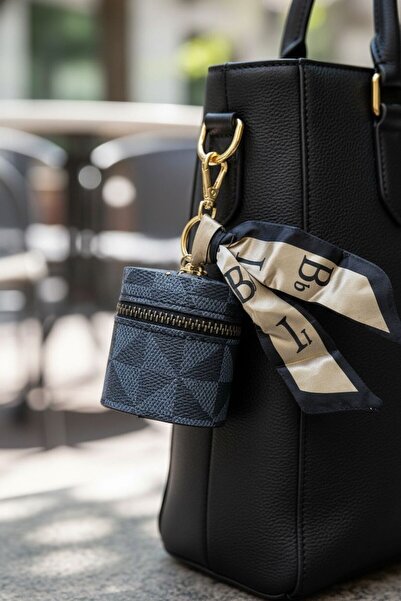 GIG Premium Zippered AirPods Earphone Case Bag Charm with Scarf Detail