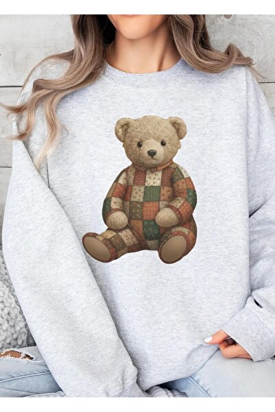 Jose Clothing Teddy Bear Printed Organic Cotton Sweatshirt