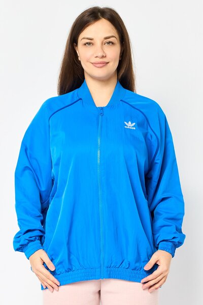 adidas Women Sportswear Fit Long Sleeve Training Track Jacket, Blue