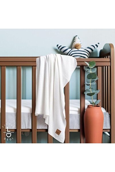 Next Baby Little Dedi 100% Liyosol White Silky Knitted Baby Blanket Oeko-Tex ...