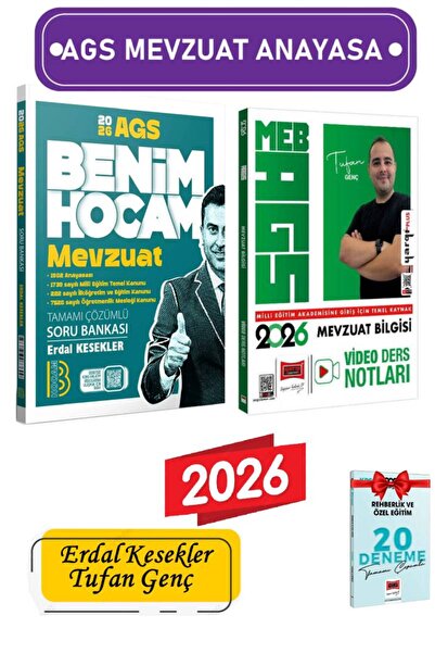 Yargı Yayınları 2026 Benim Hocam AGS Mevzuat Soru Bankası Erdal Kesekler+Yarg...