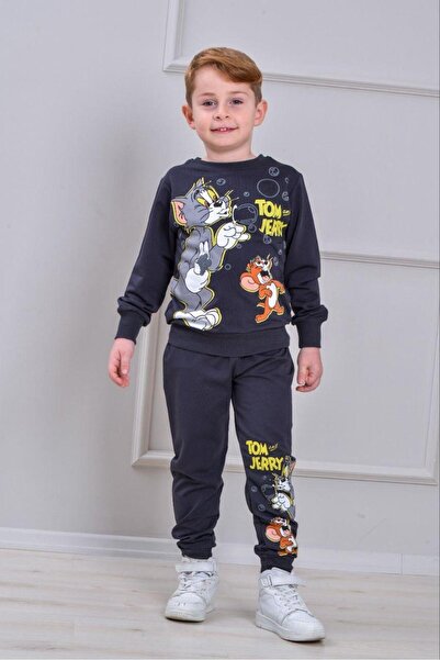 PİJAKİDS Ideal Sepet-New Season Tom&Jerry Patterned 2 Thread 100% Cotton Boys...