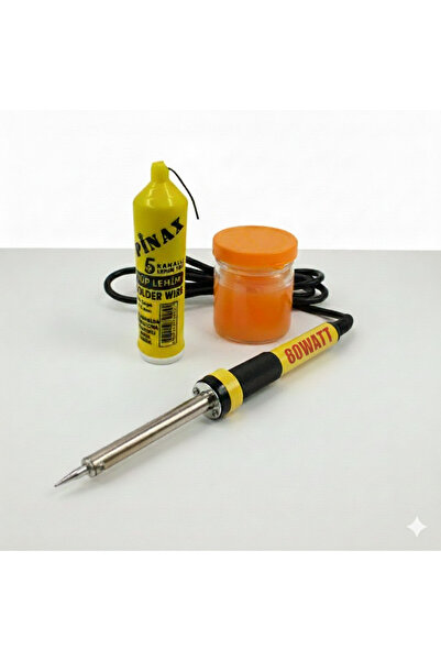 My Think 80w Sıcaklık Ayarlı Kalem Havya Lehim Pastası Seti