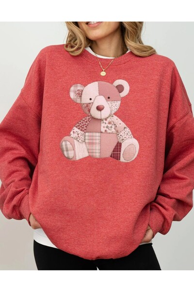 Jose Clothing Teddy Bear Printed Organic Cotton Sweatshirt