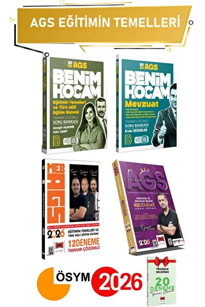 Yargı Yayınları 2026 Benim Hocam Eğitimin Temelleri Soru Bankası+Mevzuat Soru...
