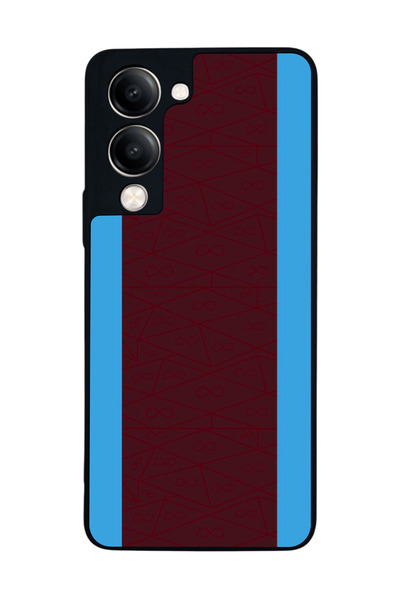 Aksel Kılıf متوافق مع Vivo Y19 5G مطبوع ، أسود غير لامع، سيليكون ناعم، واقي، ...