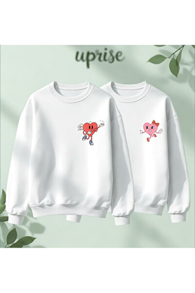 Vordevia Dear Lover Combination Heart Valentine's Printed 2-Piece Cotton 3 Th...