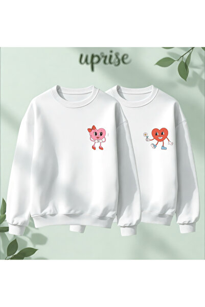 Vordevia Dear Lover Combination Heart Valentine's Printed 2-Piece Cotton 3 Th...