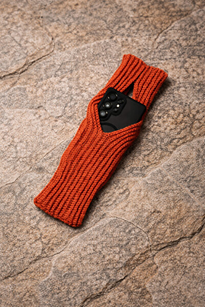 KM El Örgüsü Telefon Taşıma Aparatı | Çanta Kulbuna Uyumlu, 18×9 cm, 36 cm