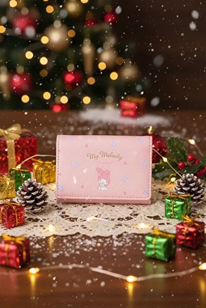 SANRIO Lisanslı My Melody Sevimli Kapaklı Bozuk Para Cüzdanı