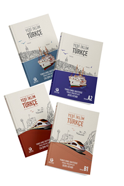 Yunus Emre Enstitüsü Seven Climates Turkish Teaching Set (A2 - B1) Textbook a...