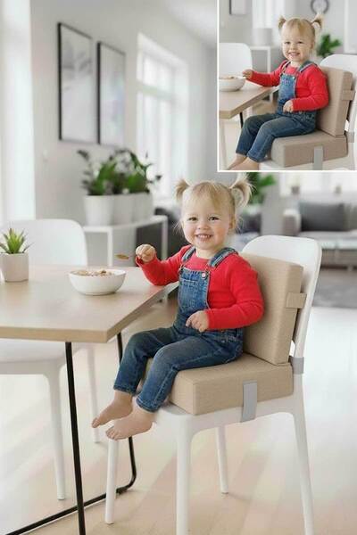 RevuBaby Bebekler ve Çocuklar İçin Sandalye Yükseltici Mama Sandalyesi Minderi