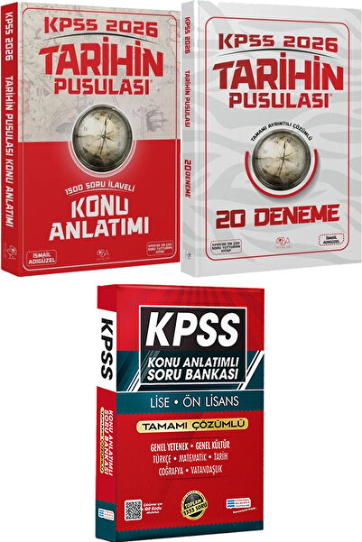 CBA Akademi 2026 KPSS Tarihin Pusulası Konu Anlatımı ve Soru Bankası - Lise Ö...