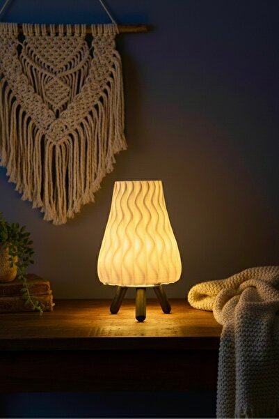 HD1001 Modern Masa Lambası Bohem Ev Dekoru Abajur Dekoratif Obje Başucu Gece ...