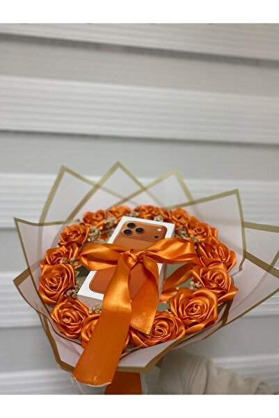 Qsell Aynalı Turuncu Buket