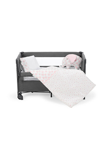 Sema Baby 6 Piece Luxury Park Bed Baby Sleeping Set - Pink Elephant