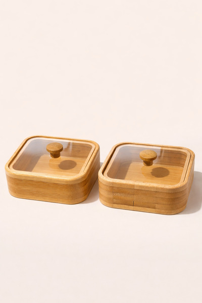 Mirilliahome Bamboo Breakfast Bowl Set of 2 |   Wooden Bowl & Presentation St...