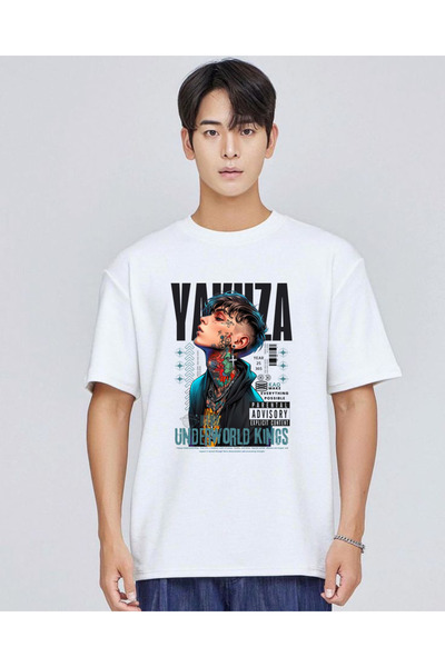 barsdepo Yakuza Printed T-Shirt, Oversized Unisex T-Shirt Kids / Adult (with ...