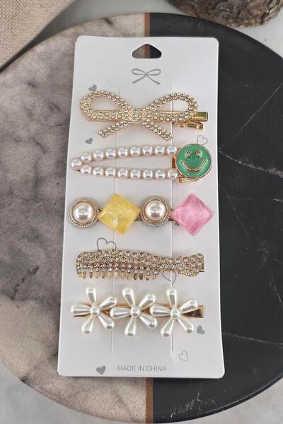 By Zeyna Aksesuar Colorful Mixed Model Set Buckle