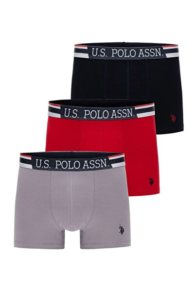 U.S. Polo Assn. Men's 3-Pack Cotton Modal Fabric Stretch Fabric Boxers