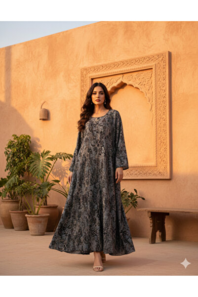 Maison Emarat All Over Embroidered Sequined Jalabiya
