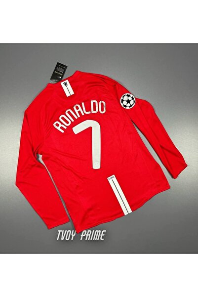 Forma Manchester/united Moskova 2008 Sezonu Cristiano Ronaldo Uzun Kol Forması