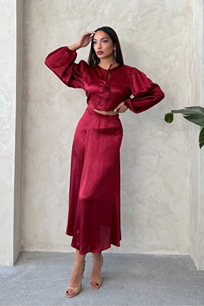 Genel Markalar Kraşlı Saten Etek