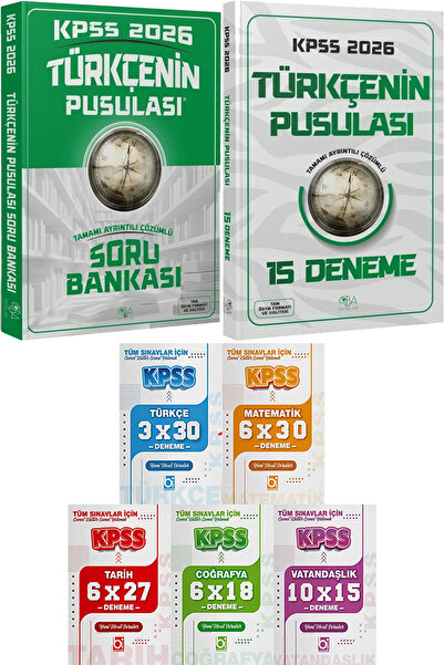 CBA Akademi 2026 KPSS Türkçenin Pusulası Soru Bankası ve 25 Deneme - 5 Ders 3...