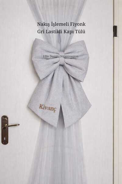 s'he design organizasyon NAKIŞ İSİM İŞLEMELİ FİYONK KAPI SÜSÜ ve LASTİKLİ KAP...