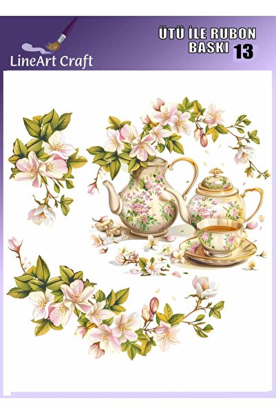LİNEART Iron-On Rubon Printing Transfer No:Rb13-30X30Cm