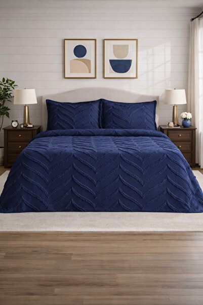 AYBERK HOME TEXTİLE ASİ Çift Kişilik Pike Takımı 3 Parçalı