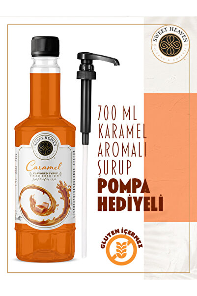 Sweet Heaven Karamel Kahve Şurubu 700ml Pompa Hediye