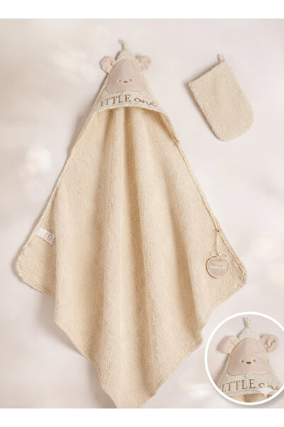 Bebessi Little One %100 Pamuk Yumuşak Bebek Havlu Kese Hediyeli