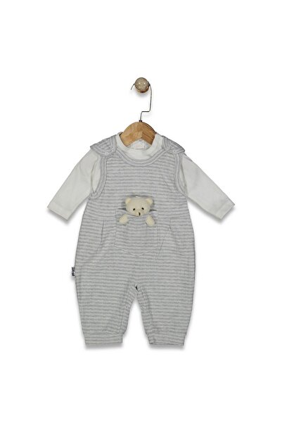 Nafitto baby&junior Boys' Jumpsuit with Bear and Toy