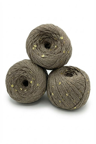 Feza D'Ior Sequin Fine Knitting Yarn (1 Piece) – 75% Cotton 25% Pes, 100 g / ...