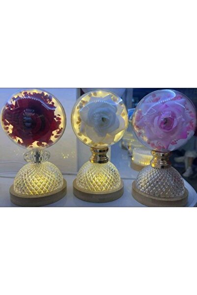 OEM Valentine's Day: Rose globe with light made of foam roses, in a box