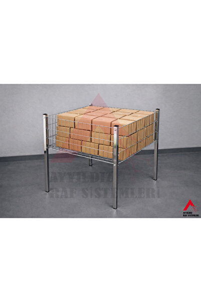 AYYILDIZ RAF 60x80 Siyah Tel Sepet & Profil Ayaklı Mağaza Sepeti & Dekoratif ...