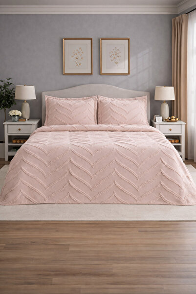 AYBERK HOME TEXTİLE Asi̇ Double Pique Set 3 Pieces