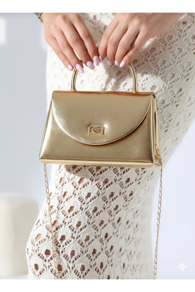 Çanta Trend Women's Evening Dress Bag with Hand Chain Strap Suitable for Dail...