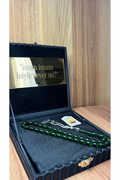 zikirmatik Kişiye özel sertifikalı,kutu yazılı kehribar tesbih