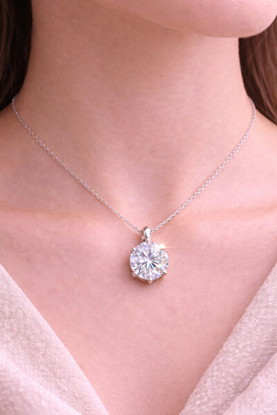 Laboratuvar Pırlantası Lp Garantili,kararmaz, 14 ayar altın kaplama 5 karat p...