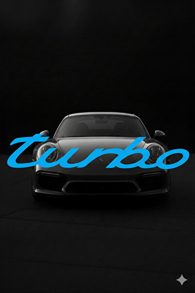 Yalıgraf Reklam Tabela Turbo Car Sticker 20 cm