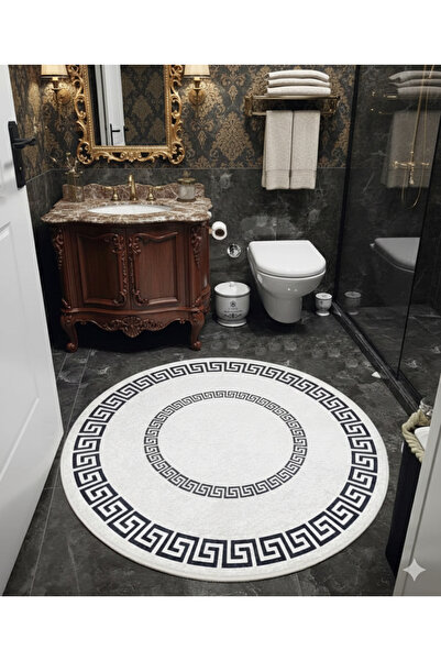 MyDecoRoom Makinede Yıkanabilir Kaymaz Taban Antialerjik Dekoratif Banyo Pasp...
