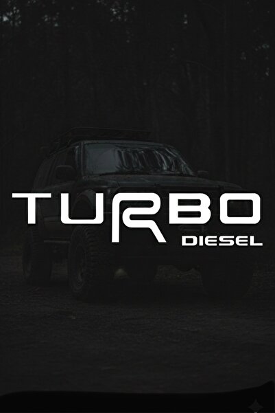 Yalıgraf Reklam Tabela Trd Turbo Diesel Car Sticker 20 cm