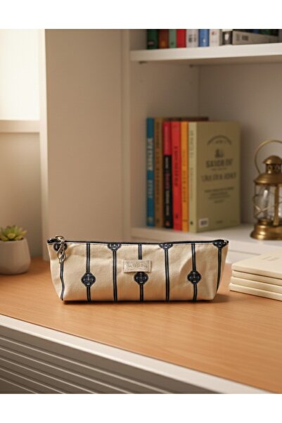 in steilla Pen Holder & Multi-Purpose Use & Makeup Bag Canvas Fabric..