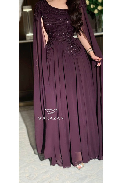 AREEJ FASHION Elegant lilac dress for evenings
