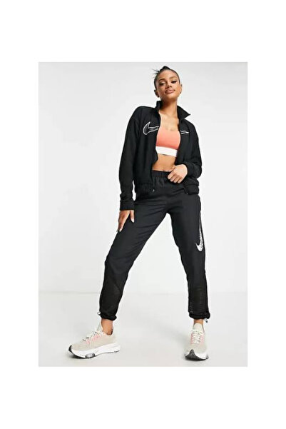 Nike Dri-FIT Swoosh Run Kadın Siyah Koşu sweatshirt
