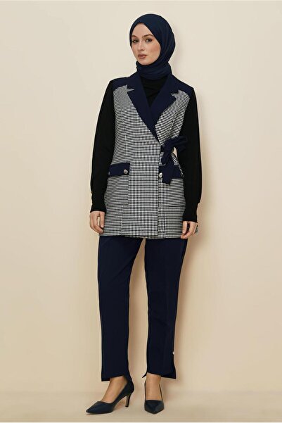 Alvina Pantolonlu Kazayaği Desenli̇ Takim 46232