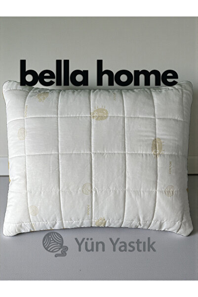Bella Home 50x70 Вовняна подушка з капітоне - Можна прати - На блискавці - З ...